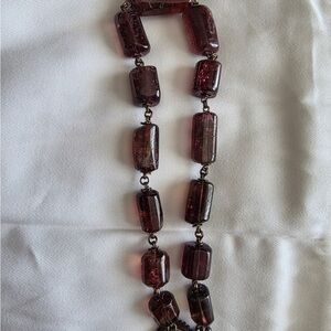 Elegant Amethyst Purple Beaded Necklace